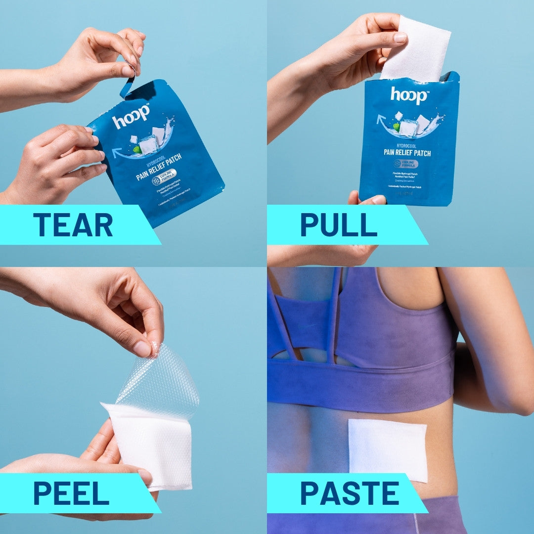 hoop pain relief patch knee pain leg pain back pain shoulder pain cooling pain relief cooling cryotherapy ice pack pain patch