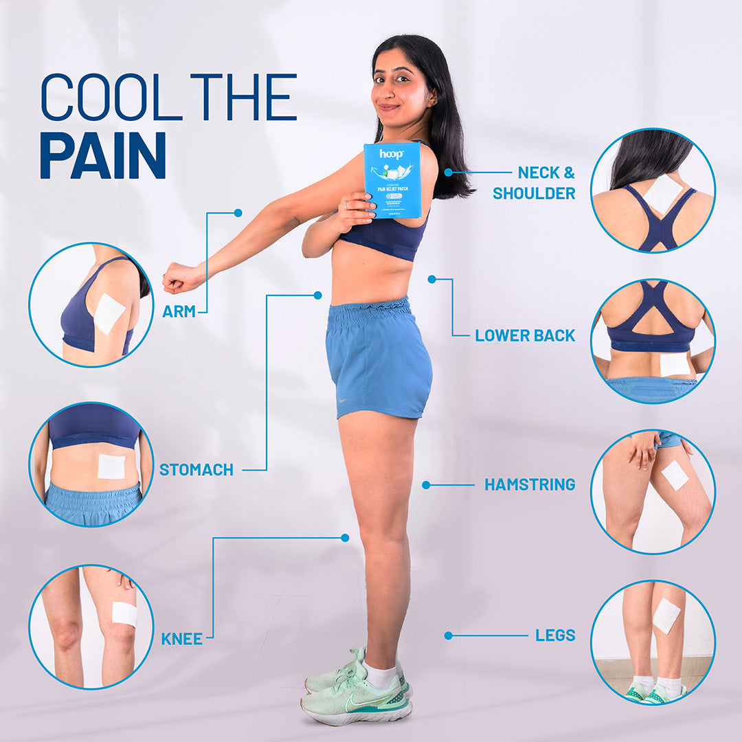 hoop pain relief patch knee pain leg pain back pain shoulder pain cooling pain relief cooling cryotherapy ice pack pain patch