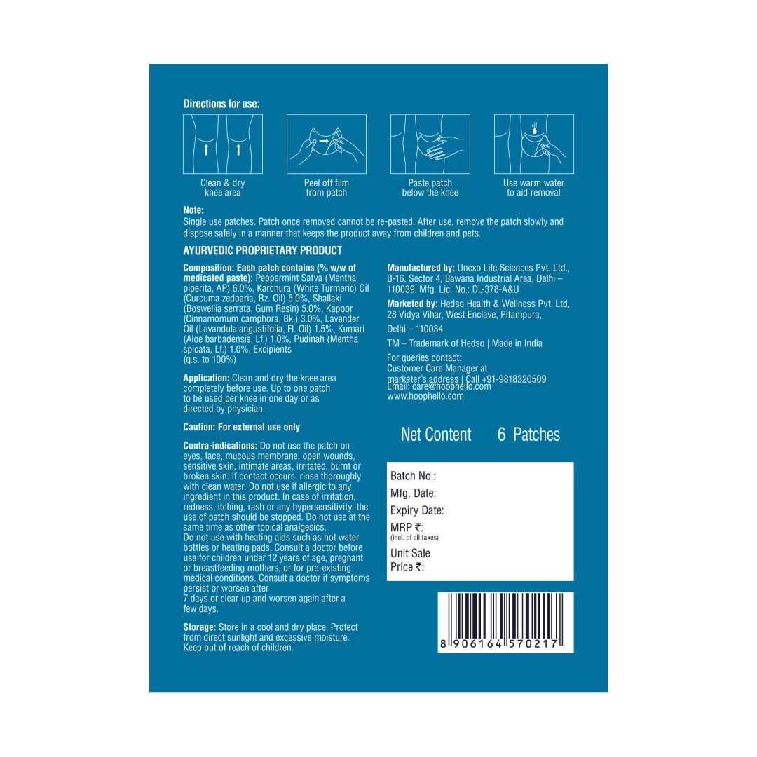 hoop knee patch for pain relief