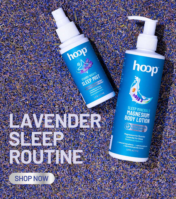 hoop lavender based aromatherapy sleep products sleep spray sleep lotion