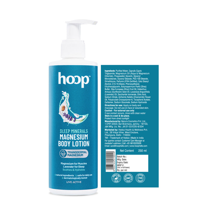 hoop magnesium body lotion magnesium oil magnesium chloride