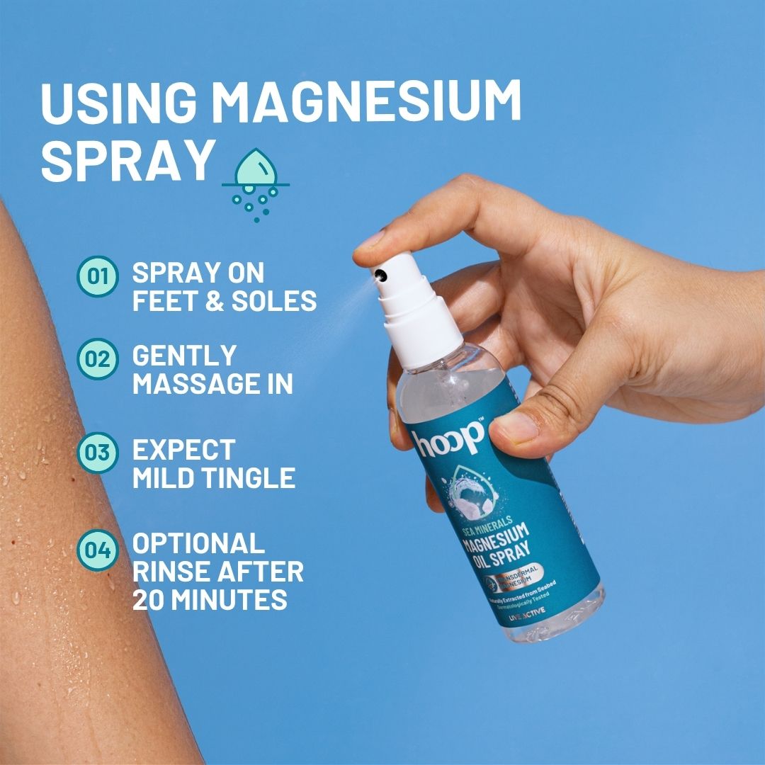 hoop magnesium oil spray muscle relax sleep deep magnesium chloride