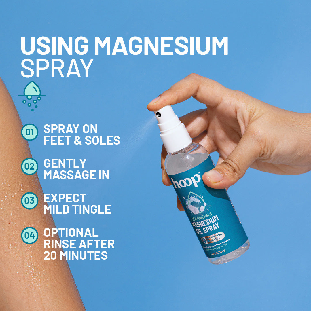hoop magnesium oil spray muscle relax sleep deep magnesium chloride