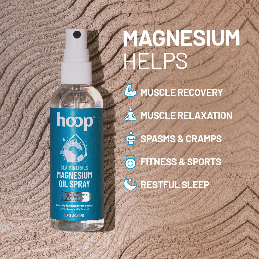 hoop magnesium oil spray muscle relax sleep deep magnesium chloride