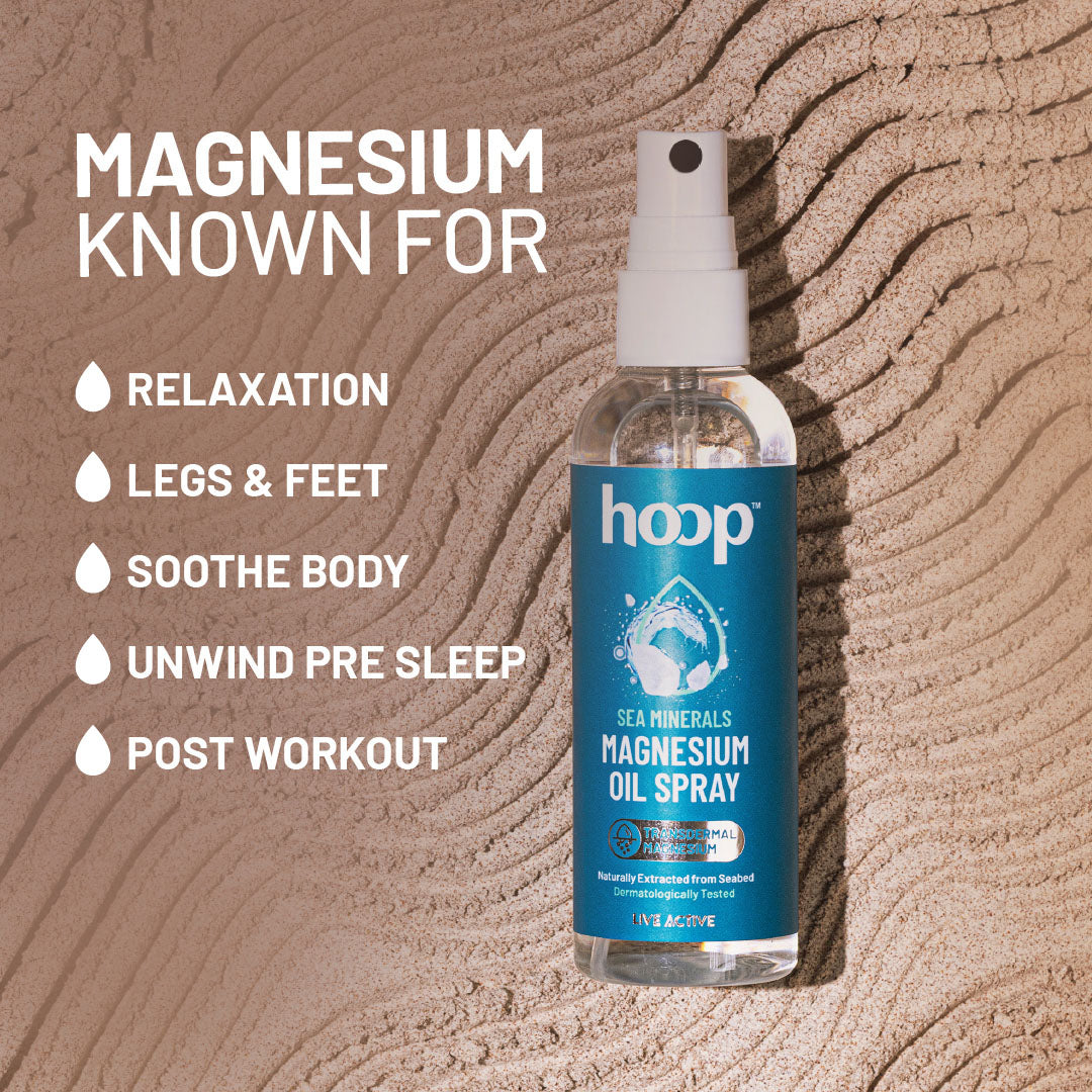 hoop magnesium oil spray muscle relax sleep deep magnesium chloride