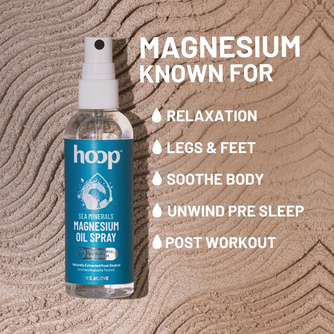 hoop magnesium oil spray muscle relax sleep deep magnesium chloride
