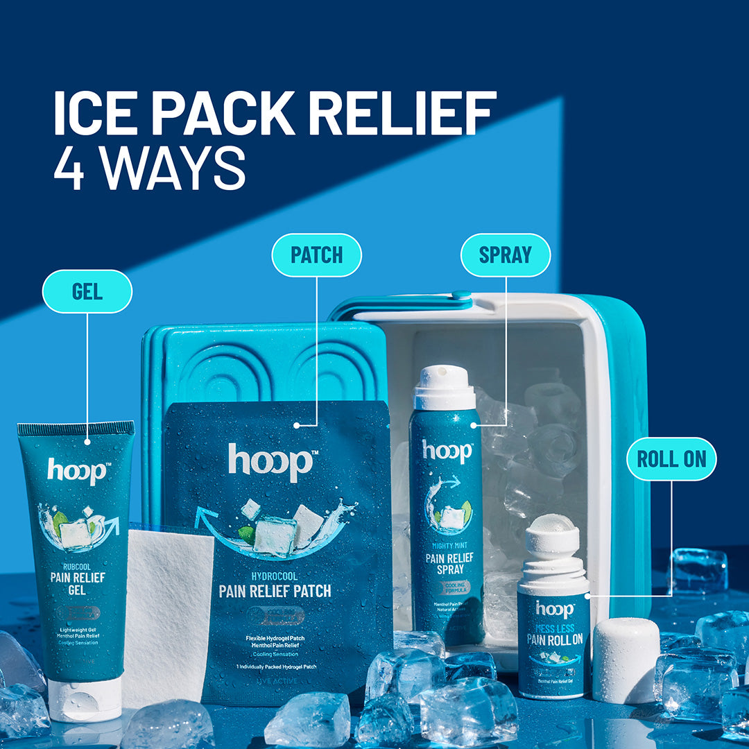 hoop ice pack relief range