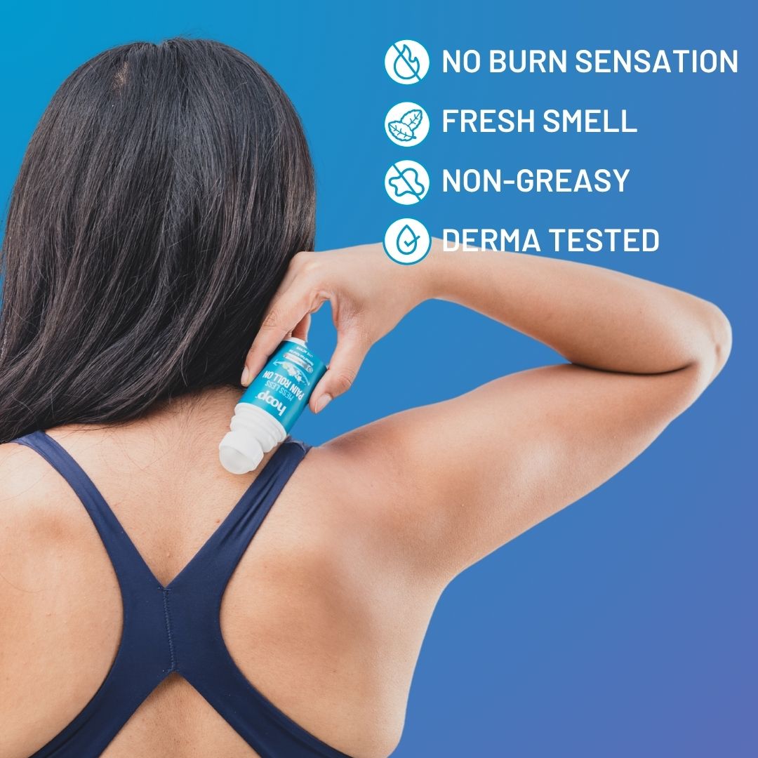 hoop pain roll on application cryotherapy cooling
