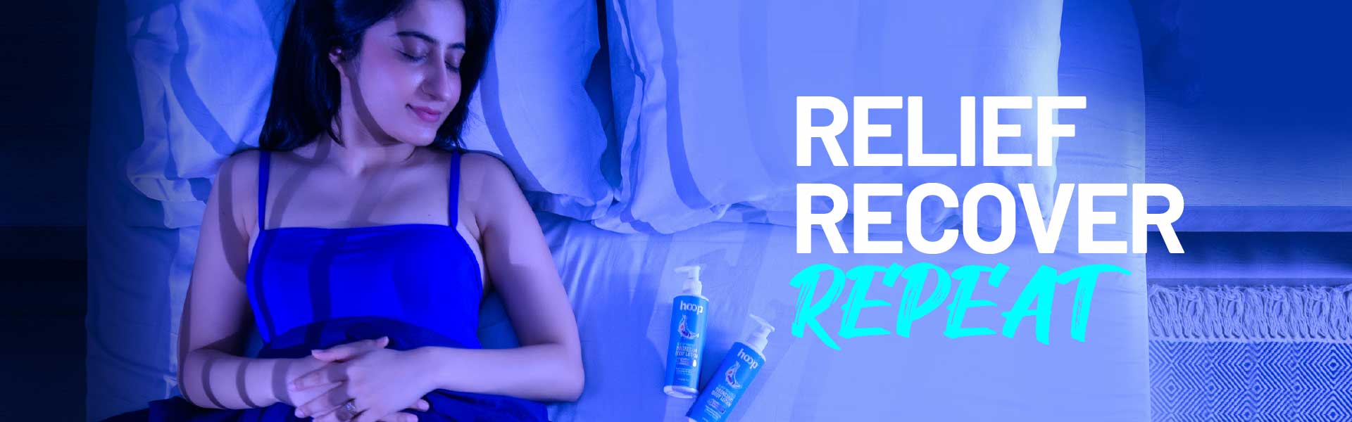 hoop relief recovery lines cryotherapy pain spray magnesium lotion lavender sleep spray
