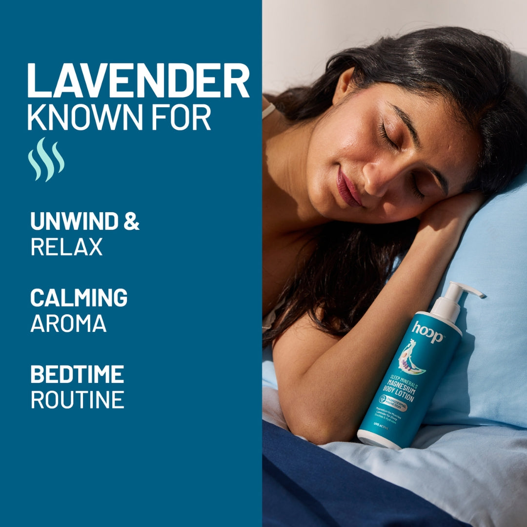 lavender based magnesium oil lotion for restful deep sleep