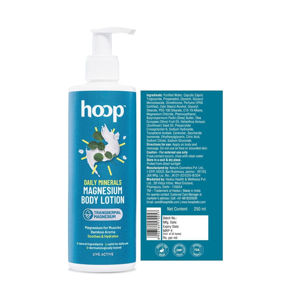 hoop magnesium lotion daily bamboo magnesium chloride 