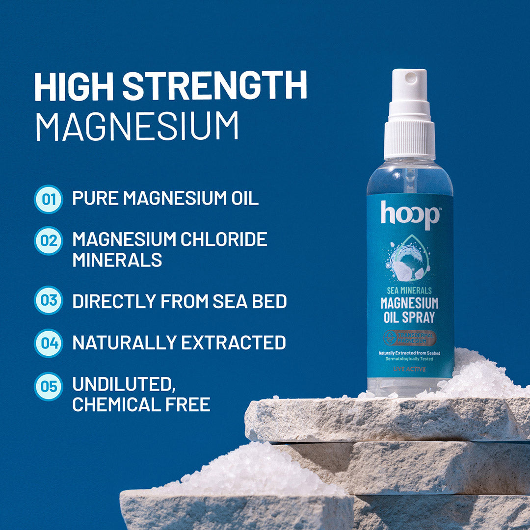 hoop magnesium oil spray muscle relax sleep deep magnesium chloride 