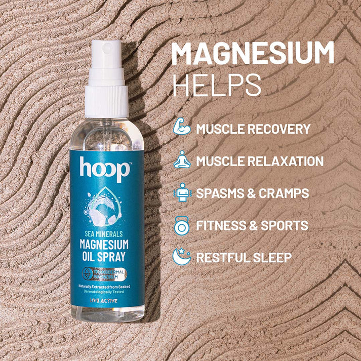 hoop magnesium oil spray muscle relax sleep deep magnesium chloride 