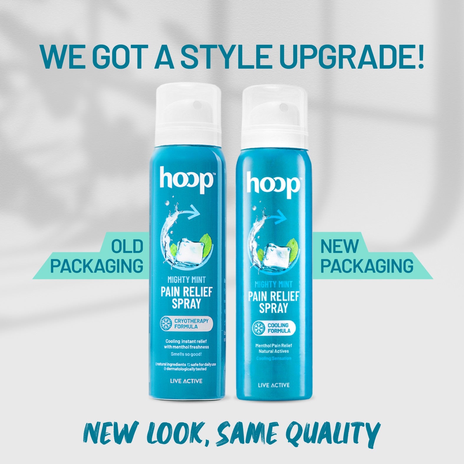 hoop cooling pain relief spray cryotherapy menthol