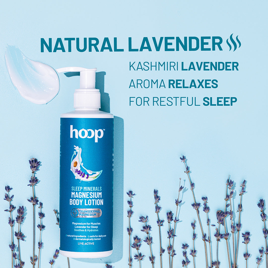 lavender based magnesium oil lotion for restful deep sleep