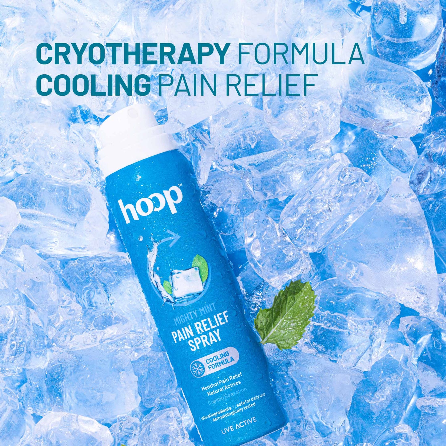 hoop pain relief spray cooling cryotherapy