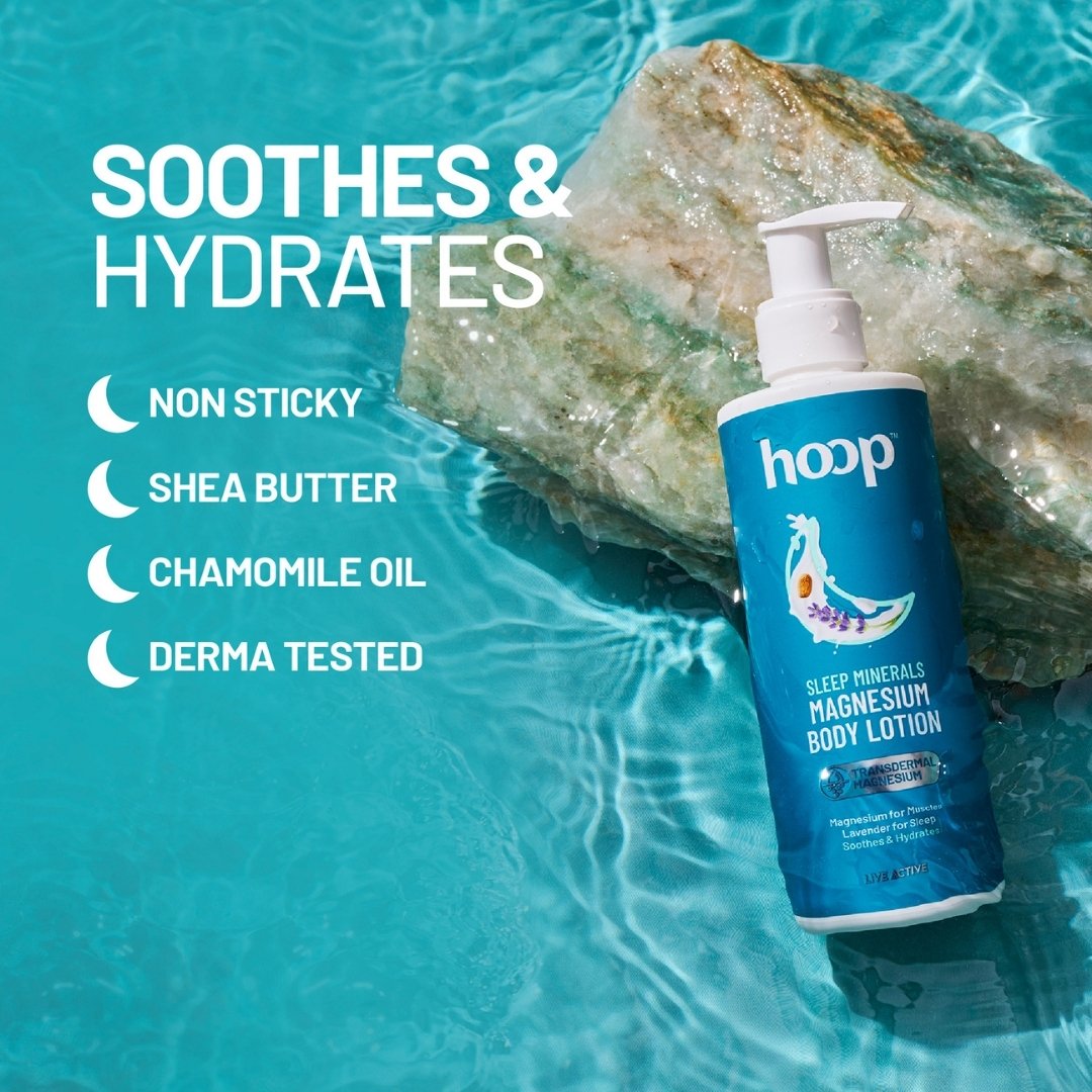 hoop sleep magnesium lotion lavender chamomile