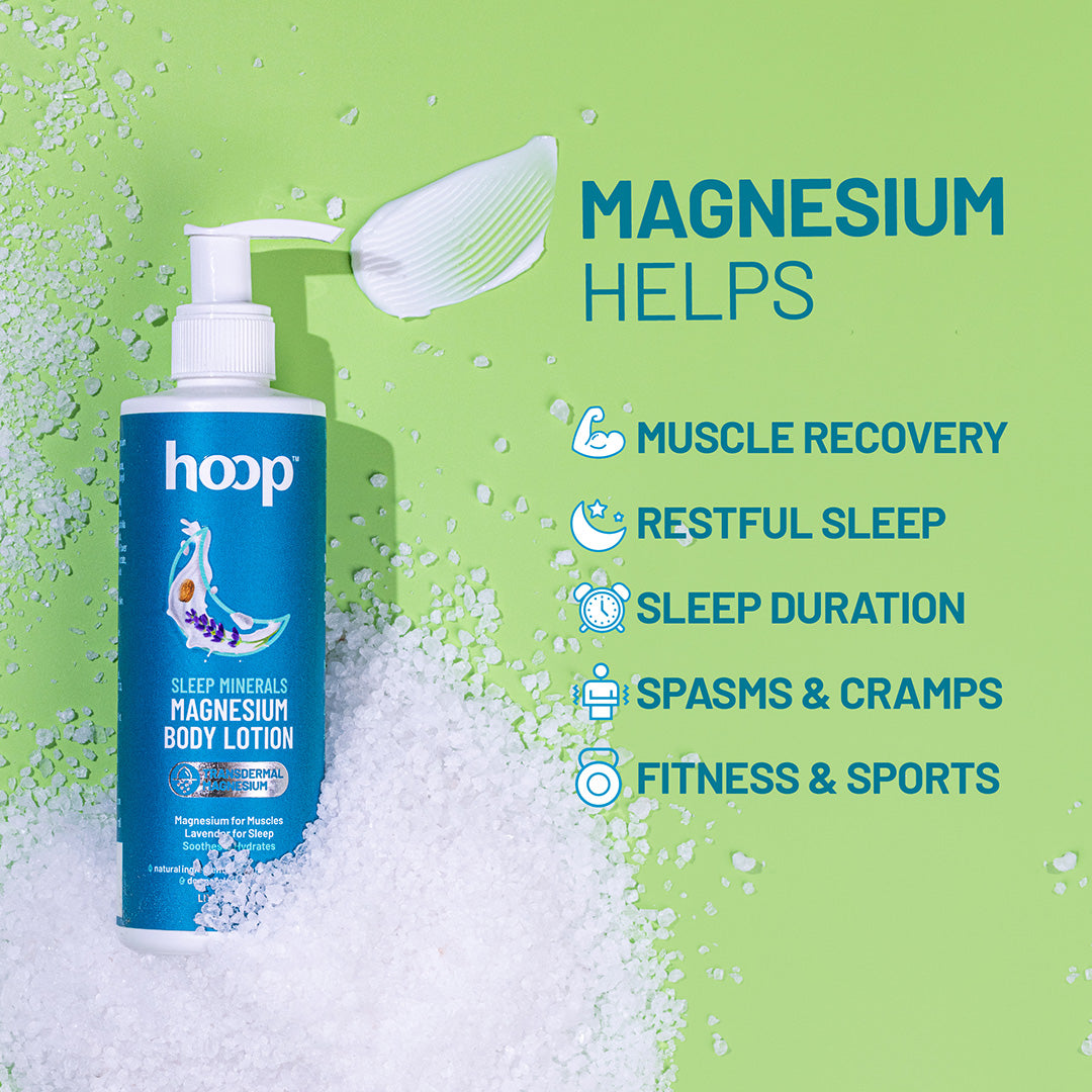 hoop sleep magnesium lotion muscle relax